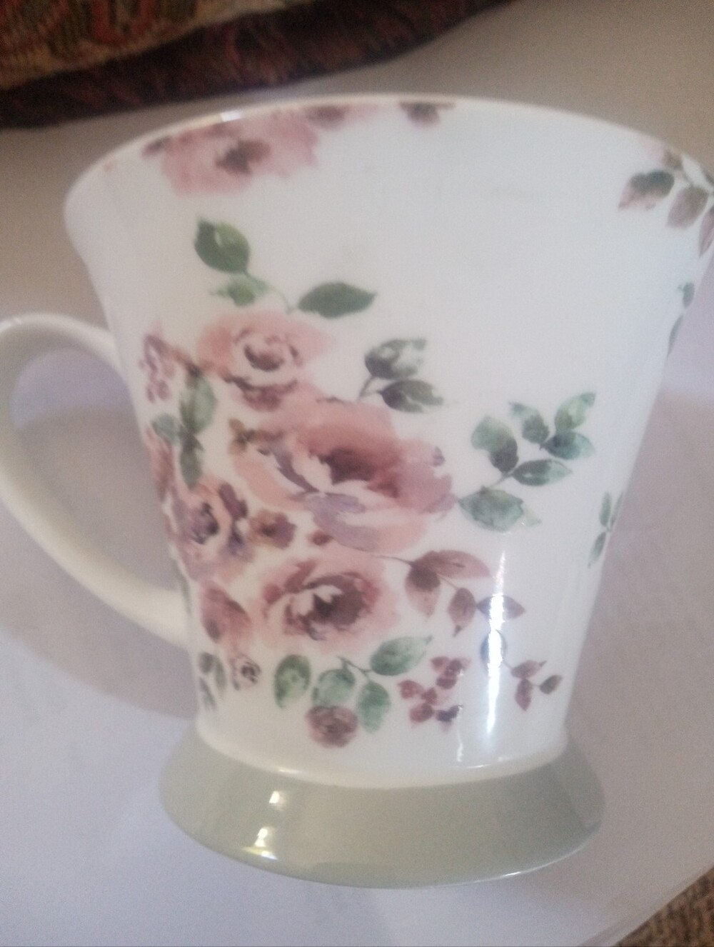 Hampshire Liberty Floral Mug. Bone China. Pink Rose